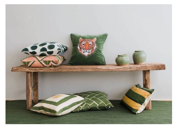 Vihreä samettityyny tiikeri