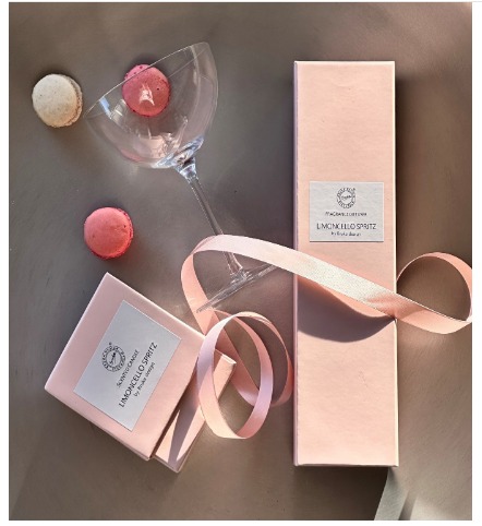 Tuoksukynttilä Pink Prosecco by Bruka Design