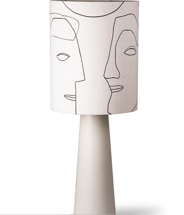 Valaisinjalka matta luonnonvalkoinen